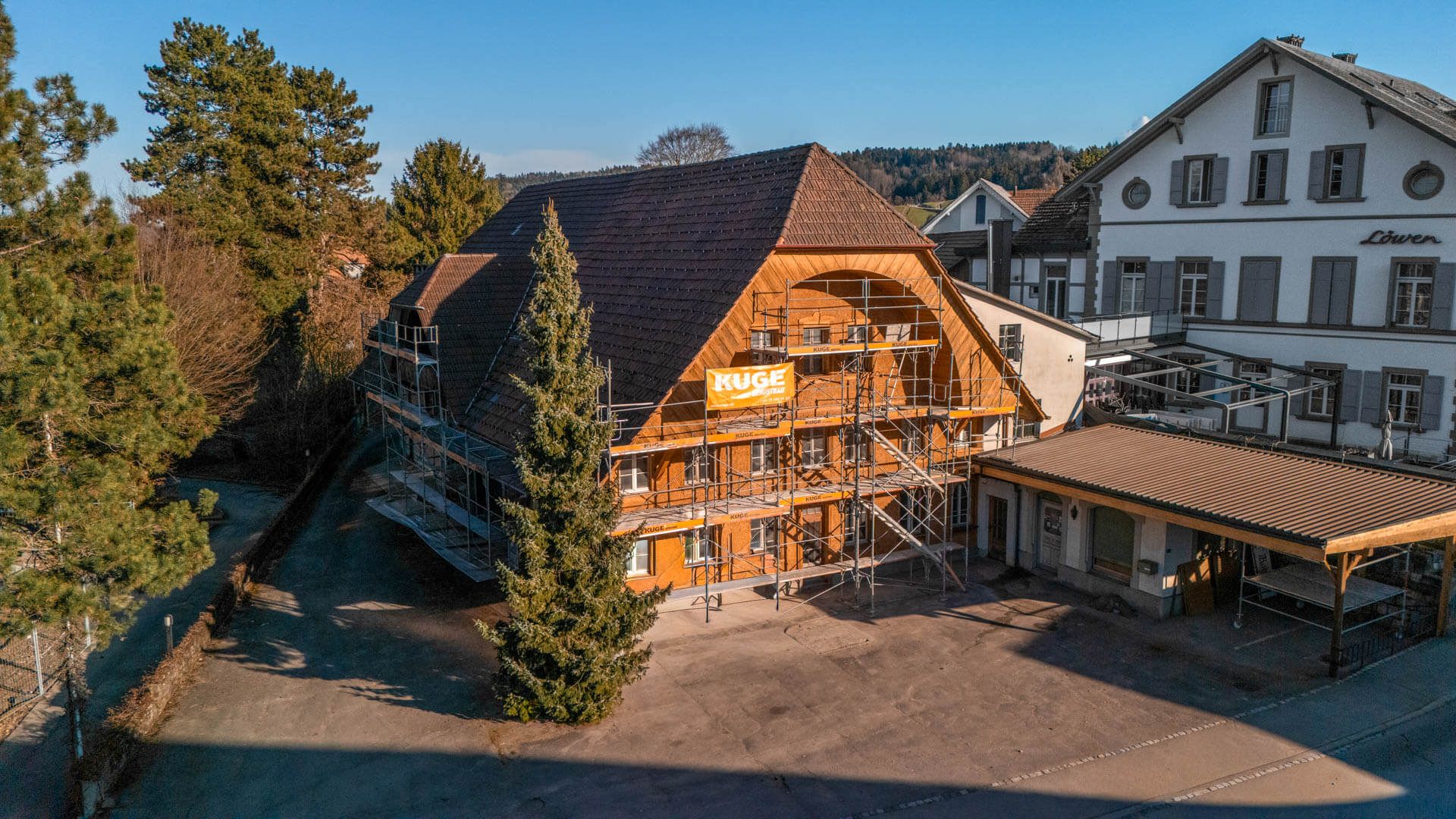 Privatkundengerüste – Foto: KUGE Bau AG