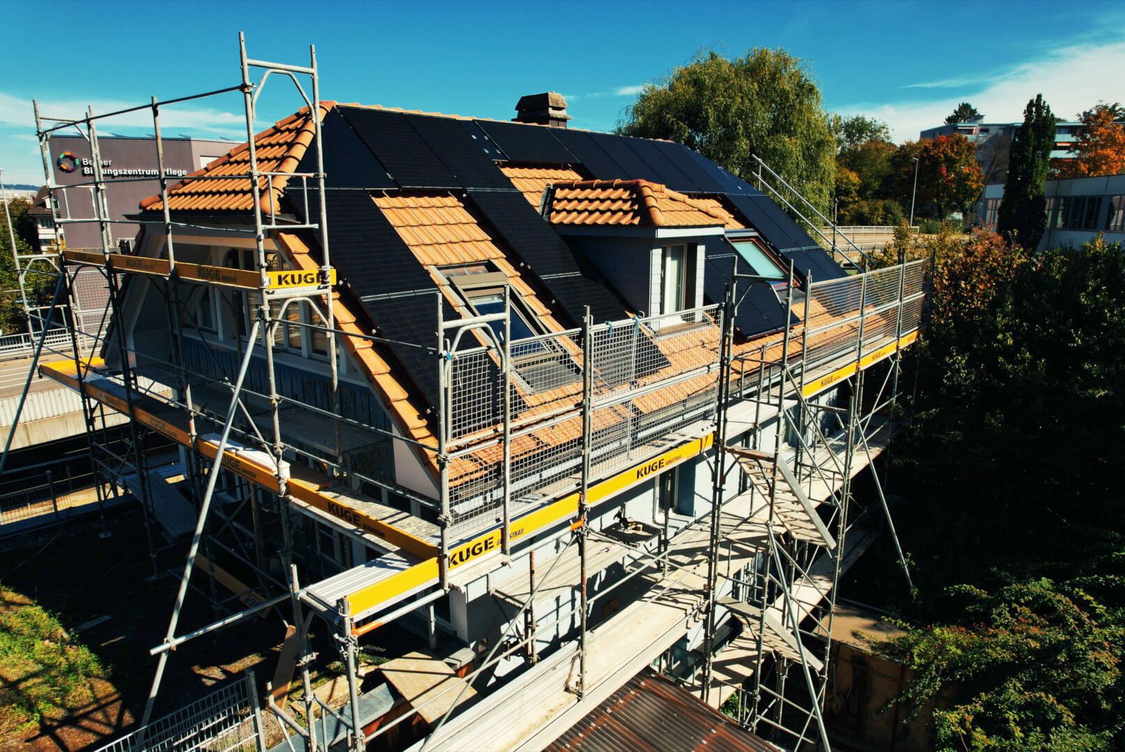 Solargerüste – Foto: KUGE Bau AG